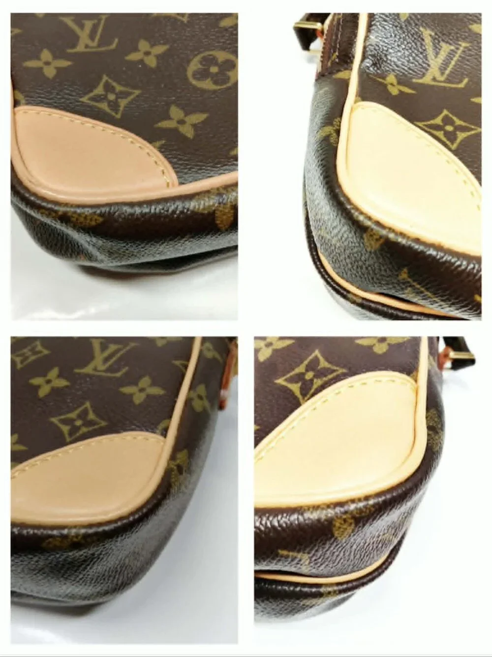 Authentic Louis Vuitton Amazone Monogram Crossbody Bag Vintage LV Brown